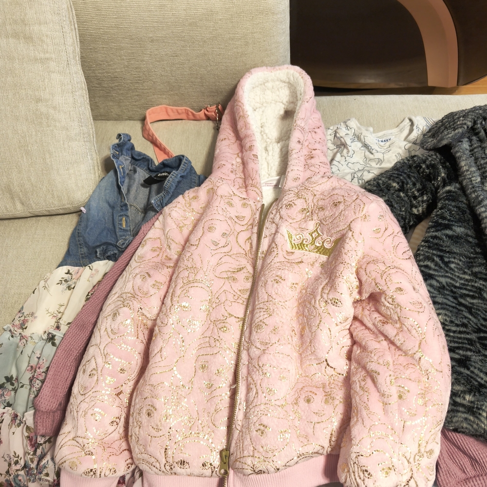 Bundle 13 Items Multiples Girls Kids Jackets Princess Dress Juicy Size XS 4T & 5 - Picture 5 of 13